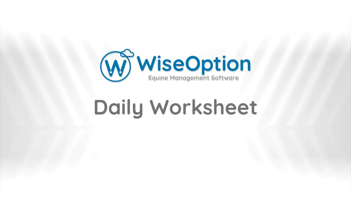 Daily Worksheet