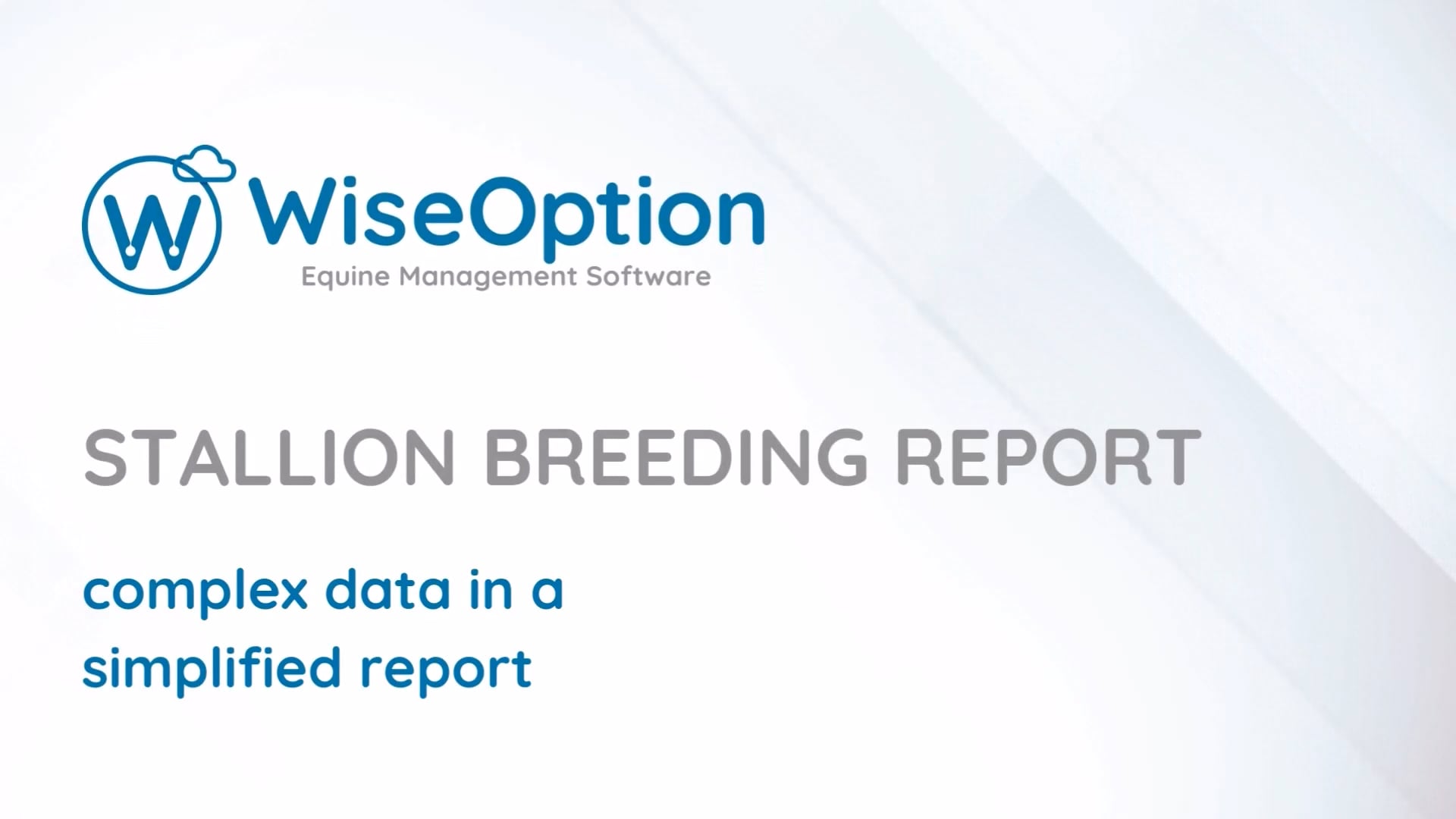 Stallion Breeding Report